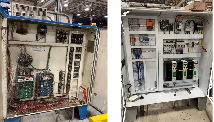 Eski sistemlerin modern PLC ve SCADA teknolojileriyle revize edilmesi süreci. HB Otomasyon, endüstriyel projelerde yazılım, pano ve donanım güncellemesi yapar.